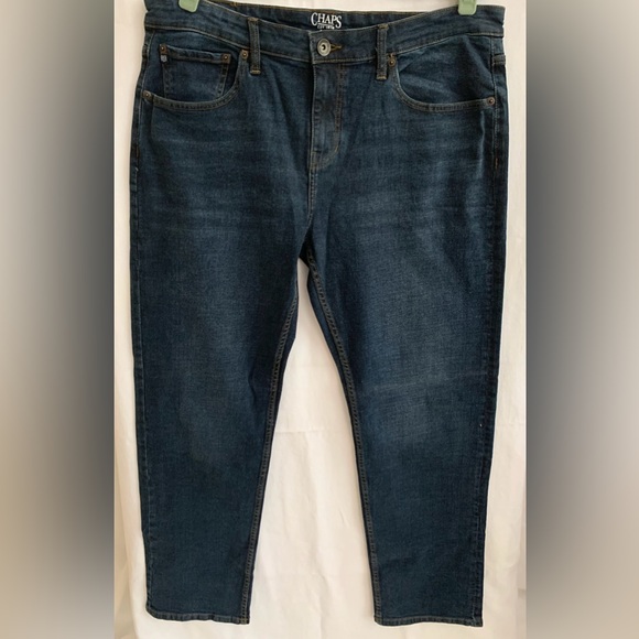 Chaps Mens Jeans Slim Straight Fit Size 34x32 - Picture 2 of 6